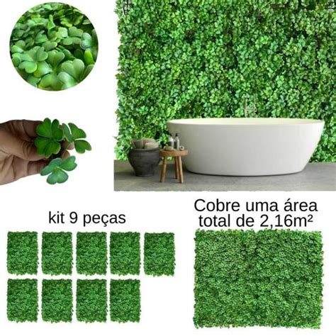 9 Painéis De Plantas Artificiais Modelos 60X40 Exclusivos Decora