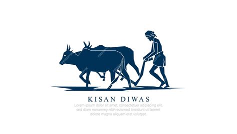 Premium Vector | KISAN DIWAS- VECTOR ILLUSTRATION OF KISAN DIWAS