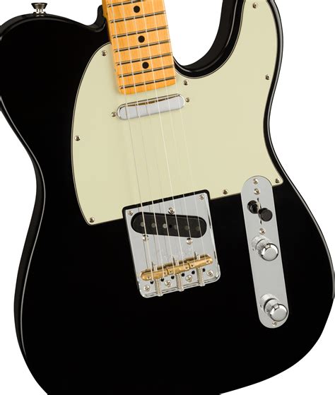 Fender Am Pro Ii Tele Mn Black Mj Guitars