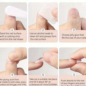 Makeup 24pcs Glossy Long Square Nude Press On Nails With Silvery Stripe And 3d Heart Poshmark