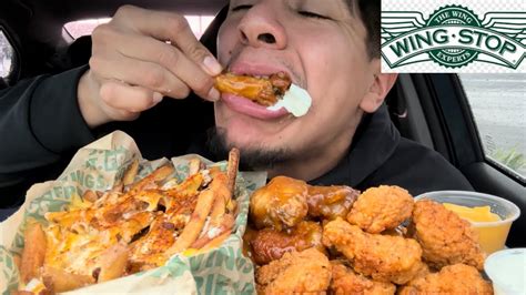 WingStop Mukbang New Carolina Gold Bqq Chicken Sandwich Voodoo