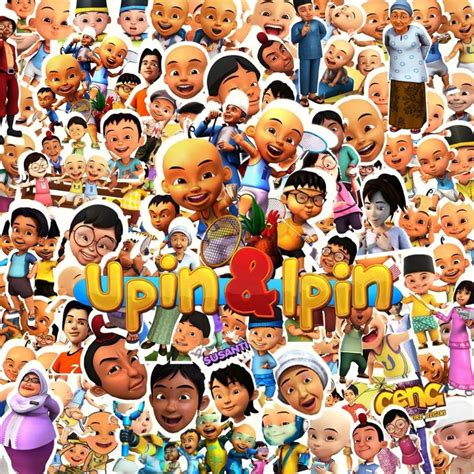 Upin And Ipin Theme Cartoon Stickers Shopee Malaysia