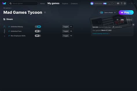 Mad Games Tycoon Cheats And Trainer For Steam Trainers Wemod Community