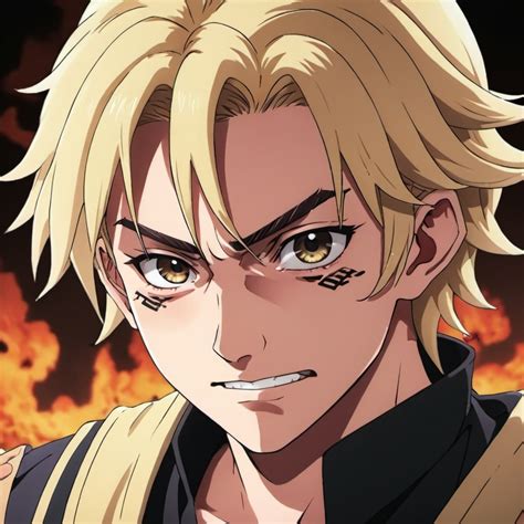 An Anime Demon Slayer With Blonde Hair