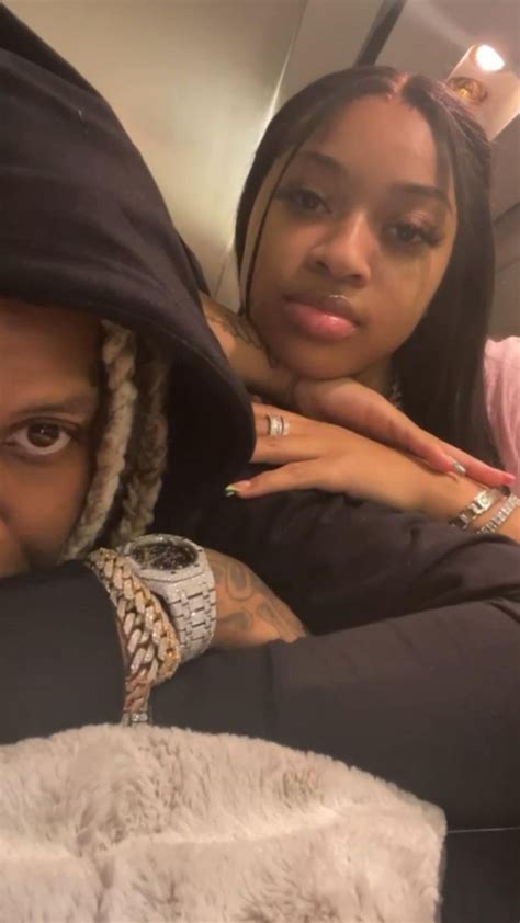 Rapper Lil Durk And His Girl India Royale On Private Jet Getting Back