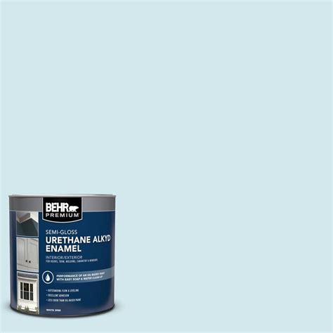 Behr Premium Qt E Coastal Mist Semi Gloss Enamel Urethane