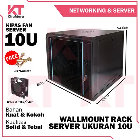 Jual Wallmount Rack Server Ukuran 10u Rack Server 10u Pintu Kaca