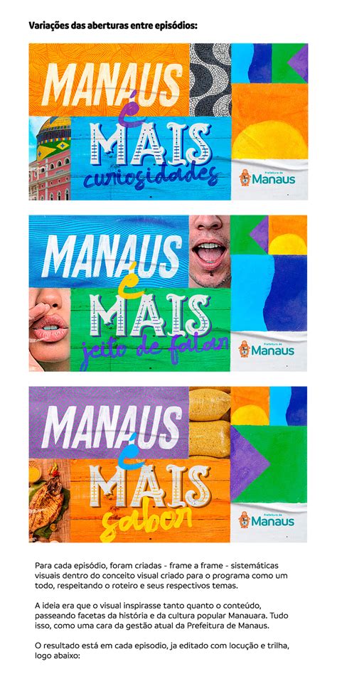 Programa Manaus Mais Prefeitura De Manaus On Behance