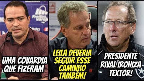 Rival Ironiza Textor E Botafogo Flamengo Prop E Maior Proje O