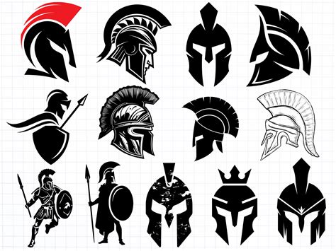 Spartan Svg Bundle Spartan Vector Spartan Helmet Svg Warrior Svg