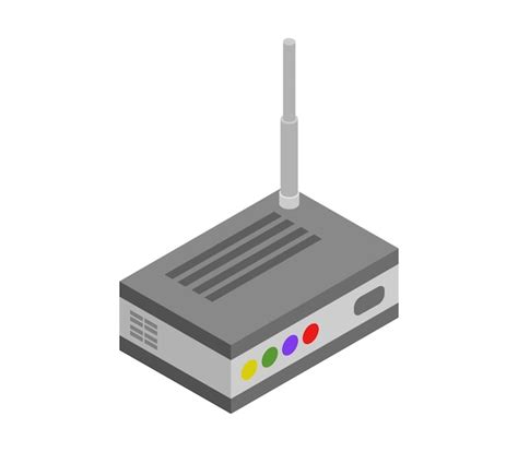 Premium Vector Isometric Router