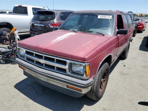 1993 Chevrolet Blazer S10 Photos Ca Martinez Repairable Salvage Car Auction On Wed Jan 10