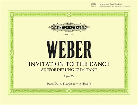 Weber Invitation To The Dance Faber Music