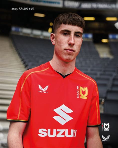 Mk Dons 2024 25 Castore Away Kit Unveiled The Kitman