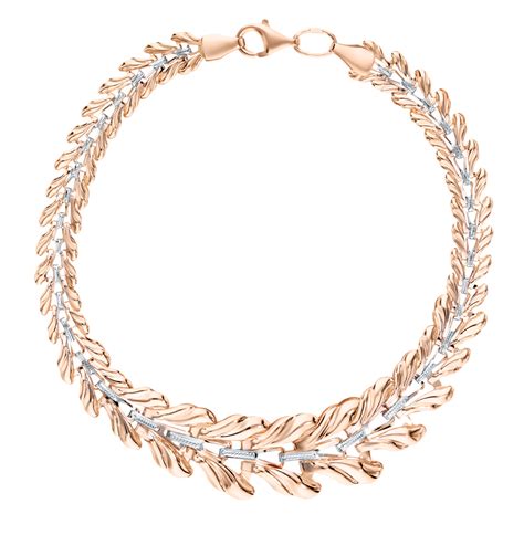 Золотой браслет JASMİNE JEWELLERY: розовое золото 585 пробы — купить в ...
