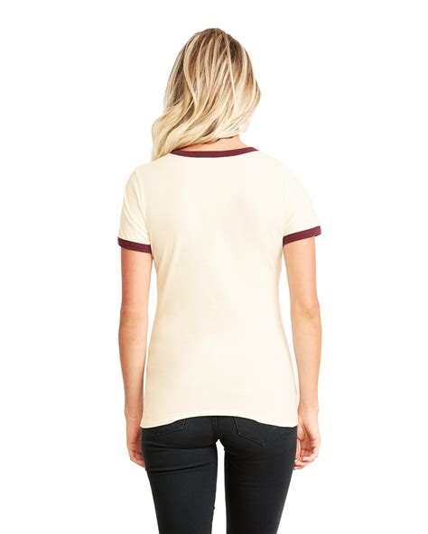 Next Level 3904 Ladies Ringer T Shirt Shirtspace