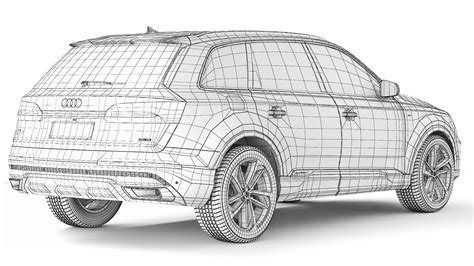 3d Model Audi Q7 S Line 2020 Turbosquid 2101081