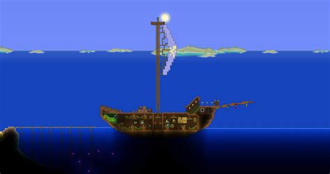 I built a pirate ship with my friend. : r/Terraria