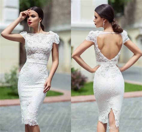 Amazing Short Wedding Dress For Vow Renewal