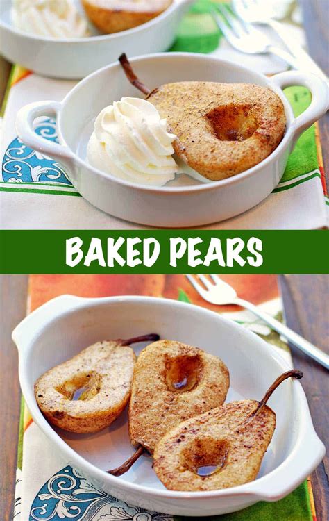 Baked Pears No Added Sugar Healthy Recipes Blog