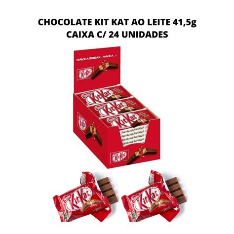 Kit Kat Chocolate Ao Leite Nestl G Display Unidades Em