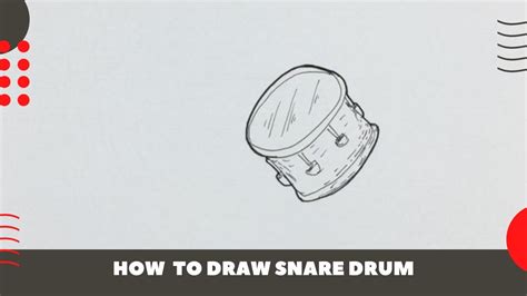 How To Draw Snare Drum Easy Youtube