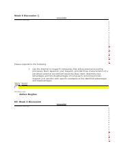 W 6 BUS 335 DIS Docx Week 6 Discussion COL LA PS E Overall Rating 1