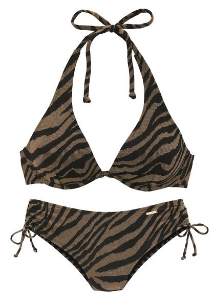Bruno Banani Bügel Bikini Ember schwarz gold Cup B