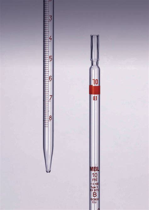 Ml Laboratory Glass Graduated Pipette Ebay