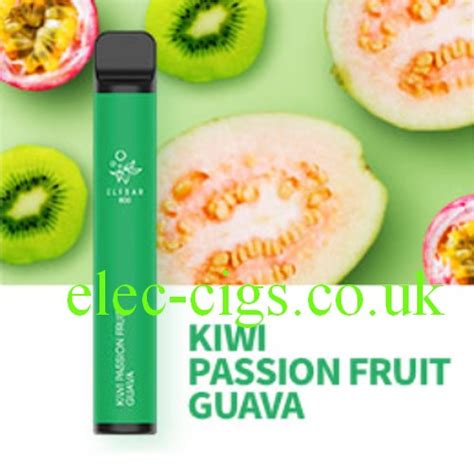 Kiwi Passion Fruit Guava 600 Puff Disposable E Cigarette By Elf Bar