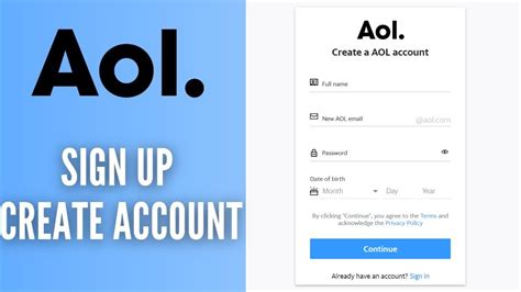 How Do I Create An Aol Email Account How To Create A Free Aol Email