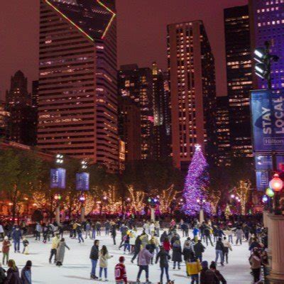 Mccormick Tribune Ice Rink Millennium Park Chicago December