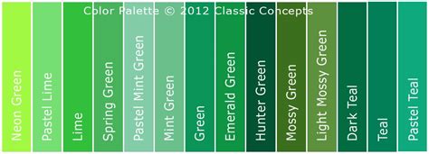 Some Quilt Colors Green Color Chart Green Colors Pantone Green