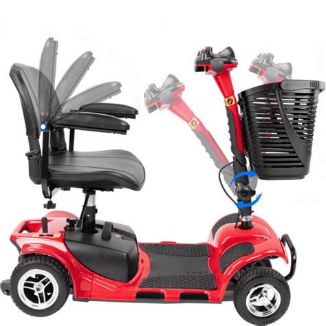 1inchome 4 Wheel Mobility Scooter For Seniors Folding Electric Powered