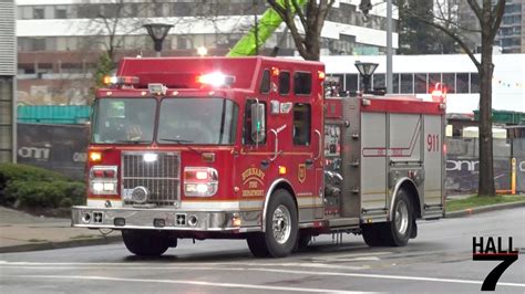 Burnaby Fire Department Engine Bcehsresponding Youtube