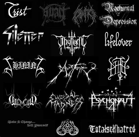 the different font styles and designs used in this image are black ...