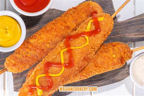 Crispy Potato Corn Dogs Korean Corn Dogs Wasian Cookery