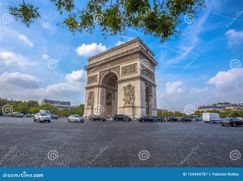 Arch of Triumph in Paris, France. Editorial Photography - Image of ...