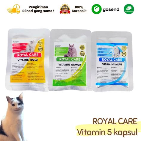 Jual Vitamin Untuk Kucing Royal Care Kemasan Sachet Isi Kapsul