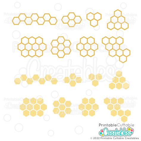 Honey Drips Svg Honeycomb Svg Honey Bee Stencil Svg Cut File Etsy