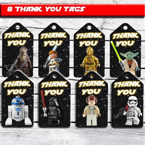 Star Wars Thank You Tags Star Wars Thank You By Montagedigiart