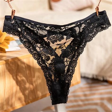 Tangas De Flores Respir Veis Para Mulheres Lingerie Sem Costura Cuecas