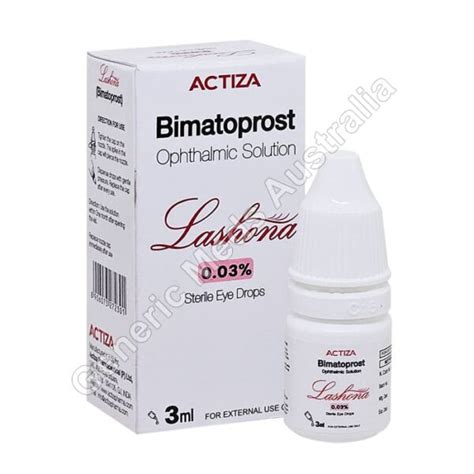 Bimatoprost 3 Ml For Eyelash Growth And Ocular Hypertension