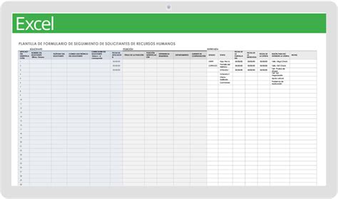 Plantillas Gratuitas De Hojas De C Lculo De Seguimiento De Solicitantes