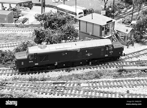A Model Of An Early Variant Of A Class 37 Diesel Locomotive Stock Photo
