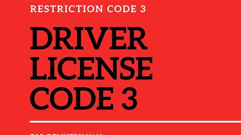 Drivers License Restriction Codes Missouri Laseohsseo