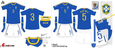 Kit Design By Eroj 2010 Brasil Home E Away