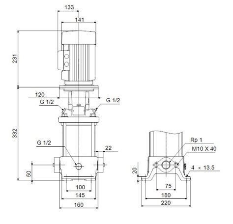 Pompa CR3 7 0 55kW 3 A A A E HQQE Grundfos Epompa Pl