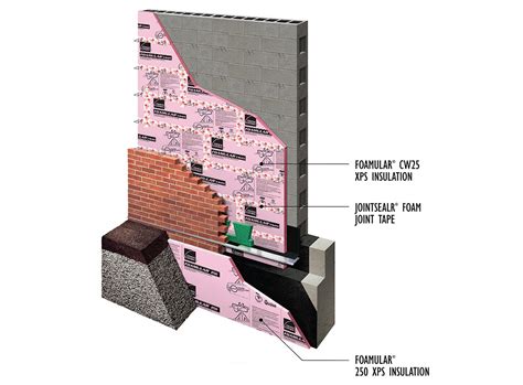 Concrete Masonry Unit With Masonry Veneer And Xps Continuous Insulation