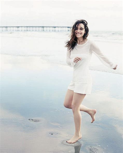 Emilia On The Beach Remiliaclarke